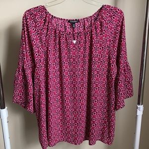 Roz & Ali blouse new pink 3X